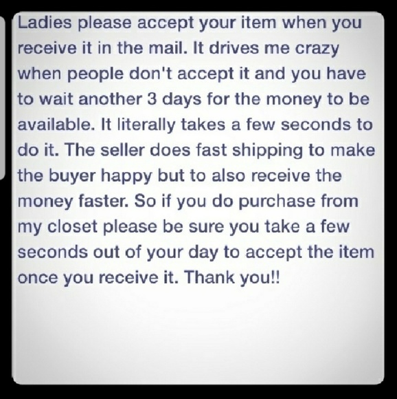 Respect to your sellers - Picture 1 of 1